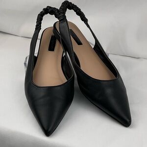 Primark Black Slingback Flats